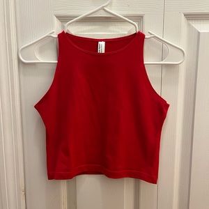 American Apparel Red Crop Top